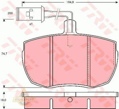 Trw Колодки дискові гальмові TRW GDB789 - Заображення 1