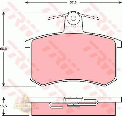 Trw Колодки тормозные дисковые TRW GDB814 - Картинка 1