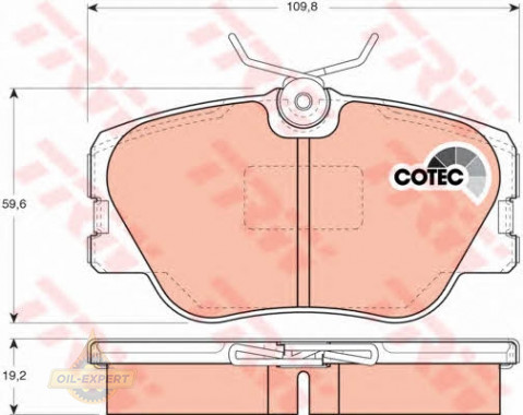 Trw Колодки тормозные дисковые TRW GDB818 - Картинка 2