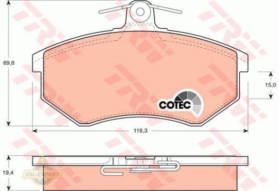 Trw Колодки тормозные дисковые TRW GDB826 - Картинка 2