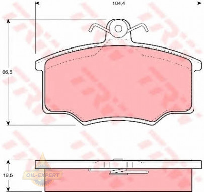 Trw Колодки тормозные дисковые TRW GDB863 - Картинка 1