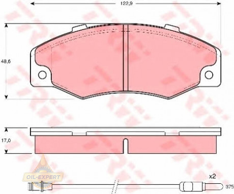 Trw Колодки тормозные дисковые TRW GDB903 - Картинка 4
