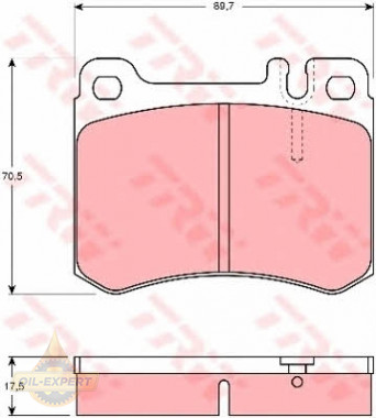 Trw Колодки тормозные дисковые TRW GDB929 - Картинка 1