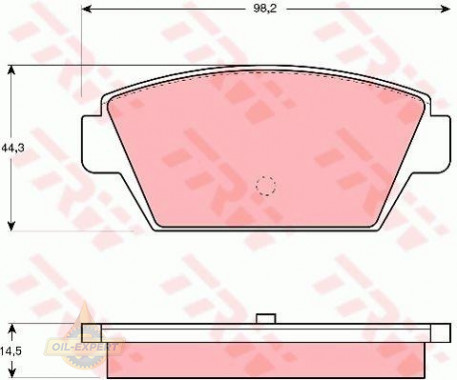 Trw Колодки тормозные дисковые TRW GDB945 - Картинка 1