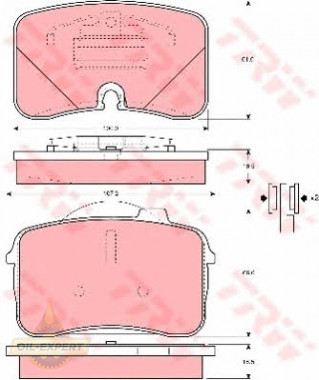 Trw Колодки тормозные дисковые TRW GDB961 - Картинка 1