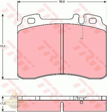 Trw Колодки тормозные дисковые TRW GDB962 - Картинка 2