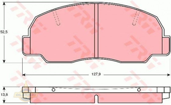 Trw Колодки тормозные дисковые TRW GDB980 - Картинка 1