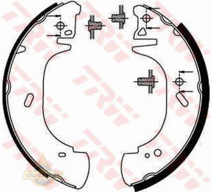 Trw Колодки тормозные барабанные TRW GS8630 - Картинка 1