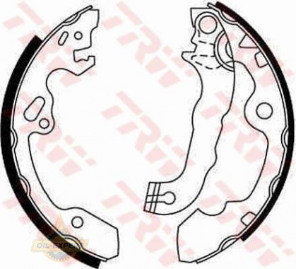 Trw Колодки тормозные барабанные TRW GS8636 - Картинка 1