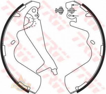 Trw Колодки тормозные барабанные TRW GS8696 - Картинка 1