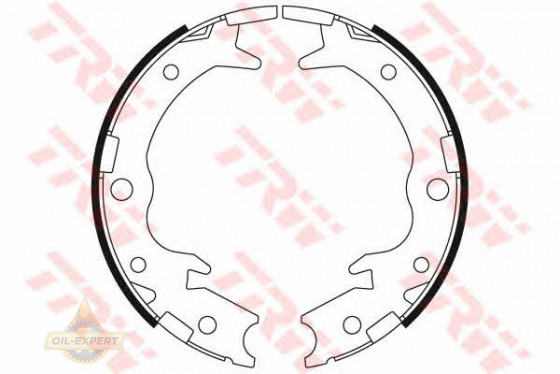 Trw Колодки тормозные барабанные TRW GS8697 - Картинка 1