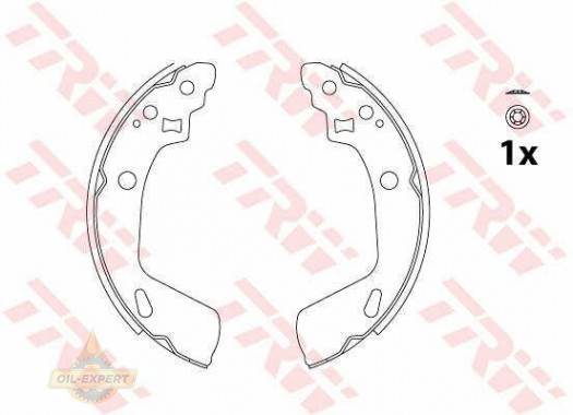 Trw Колодки тормозные барабанные TRW GS8818 - Картинка 1