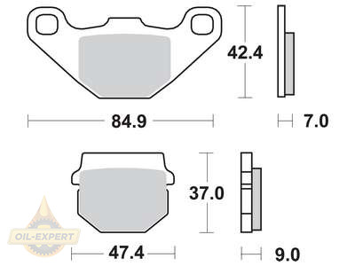 Trw Колодки тормозные мото TRW MCB519 - Картинка 1