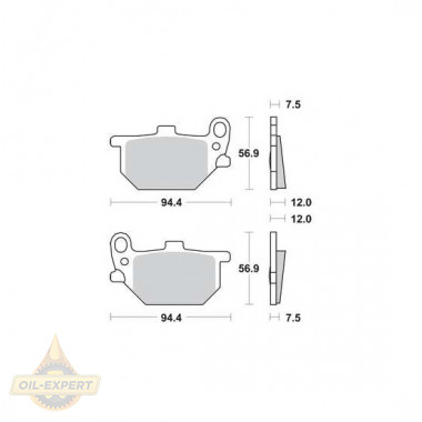 Trw Колодки тормозные мото TRW MCB520 - Картинка 1