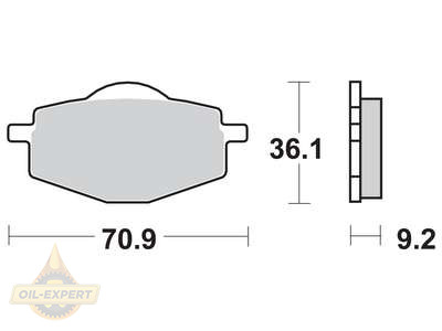 Trw Колодки тормозные мото TRW MCB539SI - Картинка 1