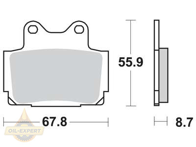 Trw Колодки тормозные мото TRW MCB541 - Картинка 1