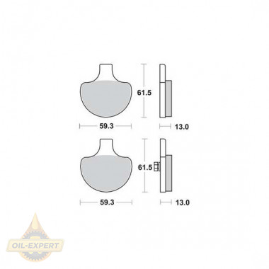 Trw Колодки тормозные мото TRW MCB548 - Картинка 1