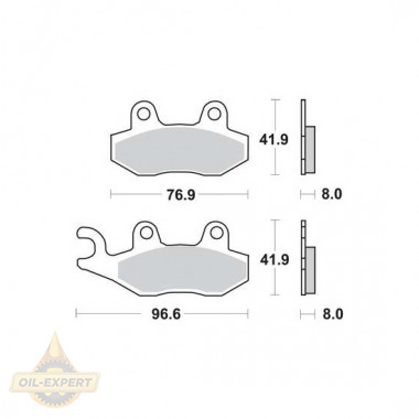 Trw Колодки тормозные мото TRW MCB582SH - Картинка 1