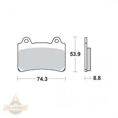 Trw Колодки тормозные мото TRW MCB584SV - Картинка 1