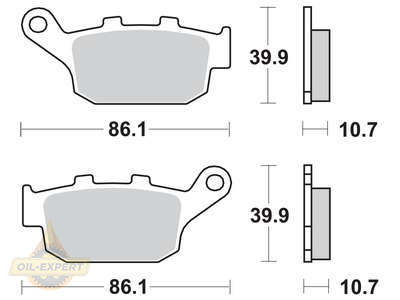 Trw Колодки тормозные мото TRW MCB585SH - Картинка 1