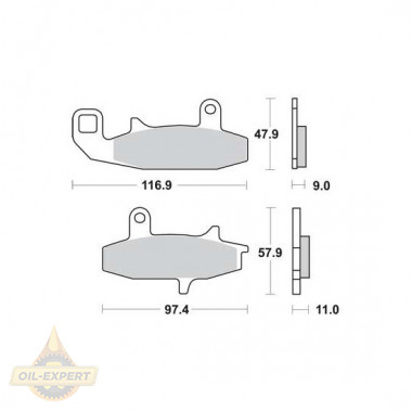 Trw Колодки тормозные мото TRW MCB597 - Картинка 1