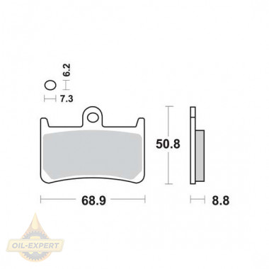 Trw Колодки тормозные мото TRW MCB611SRQ - Картинка 1