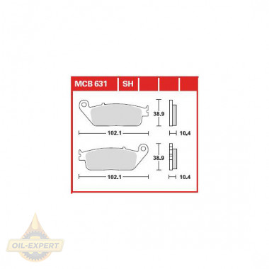 Trw Колодки тормозные мото TRW MCB631 - Картинка 1