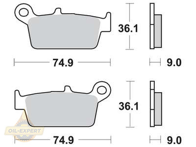 Trw Колодки тормозные мото TRW MCB665 - Картинка 1