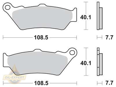 Trw Колодки тормозные мото TRW MCB671SV - Картинка 1
