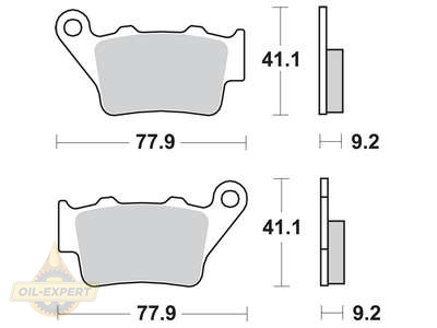 Trw Колодки тормозные мото TRW MCB672SH - Картинка 1
