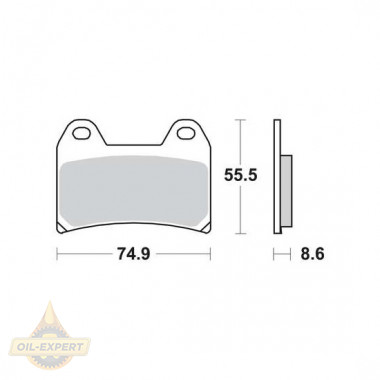 Trw Колодки тормозные мото TRW MCB683SV - Картинка 1