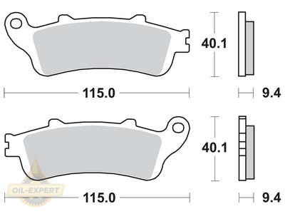 Trw Колодки тормозные мото TRW MCB693 - Картинка 1