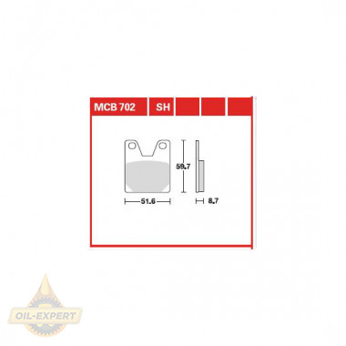 Trw Колодки тормозные мото TRW MCB702 - Картинка 1