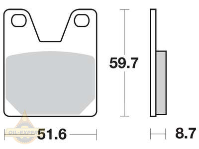 Trw Колодки тормозные мото TRW MCB702SH - Картинка 1