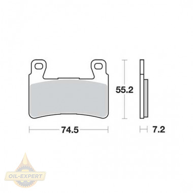 Trw Колодки тормозные мото TRW MCB703SRQ - Картинка 1