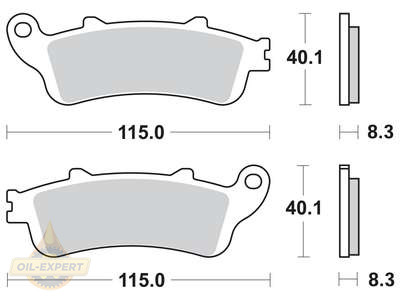 Trw Колодки тормозные мото TRW MCB705SH - Картинка 1