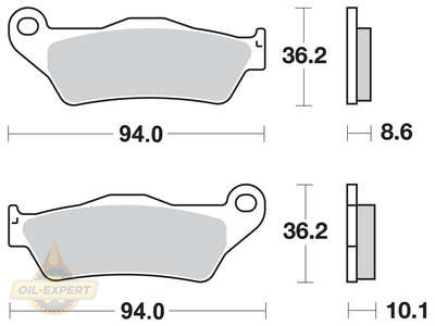 Trw Колодки тормозные мото TRW MCB707SH - Картинка 1