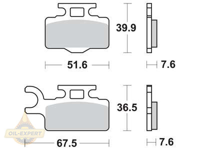 Trw Колодки тормозные мото TRW MCB714SI - Картинка 1