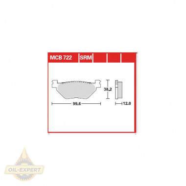 Trw Колодки тормозные мото TRW MCB722 - Картинка 1