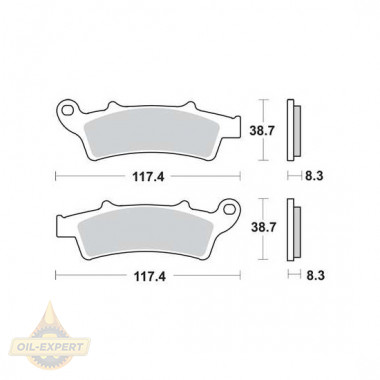 Trw Колодки тормозные мото TRW MCB726 - Картинка 1
