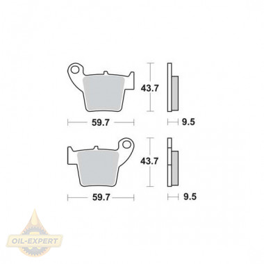 Trw Колодки тормозные мото TRW MCB730RSI - Картинка 1
