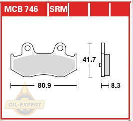 Trw Колодки тормозные мото TRW MCB746SRM - Картинка 1