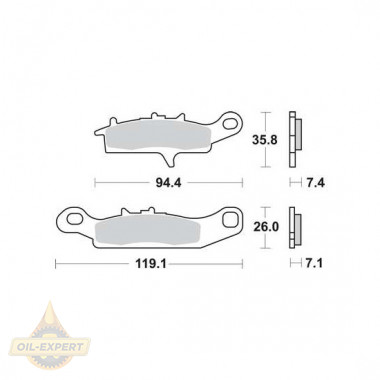 Trw Колодки тормозные мото TRW MCB757SI - Картинка 1