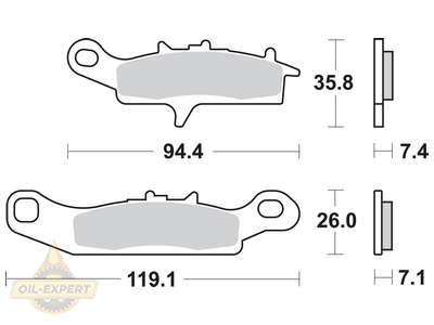 Trw Колодки тормозные мото TRW MCB758RSI - Картинка 1