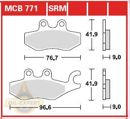 Trw Колодки тормозные мото TRW MCB771SRM - Картинка 1