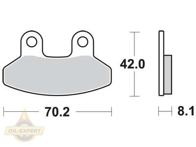 Trw Колодки тормозные мото TRW MCB779 - Картинка 1