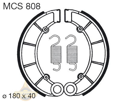 Trw Колодки тормозные мото TRW MCS808 - Картинка 1