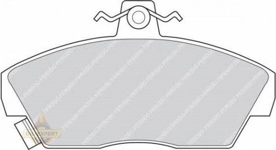 Ferodo Колодки тормозные дисковые FERODO FDB608 - Картинка 1