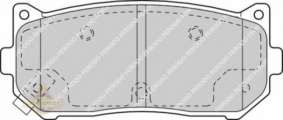 Ferodo Колодки тормозные дисковые FERODO FDB1569 - Картинка 1