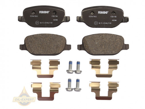 Ferodo Колодки тормозные дисковые FERODO FDB1796 - Картинка 1